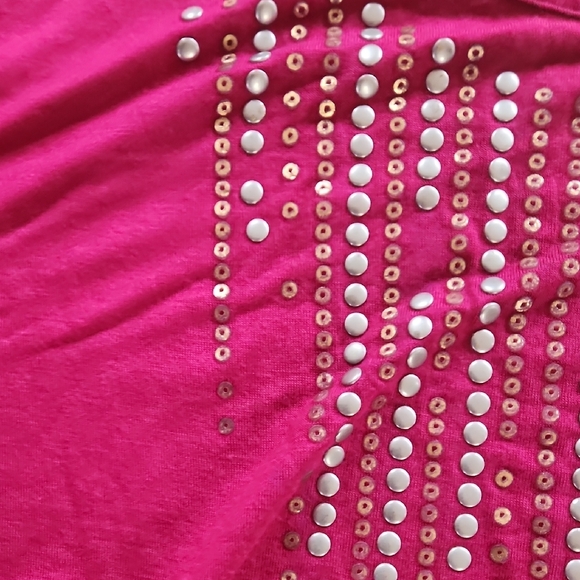 Elegant Fuchsia Cold Shoulder Top - Picture 16 of 17